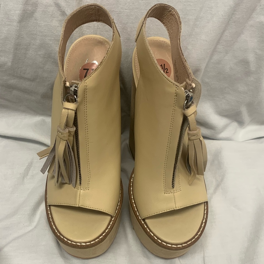 Leather women’s platforms